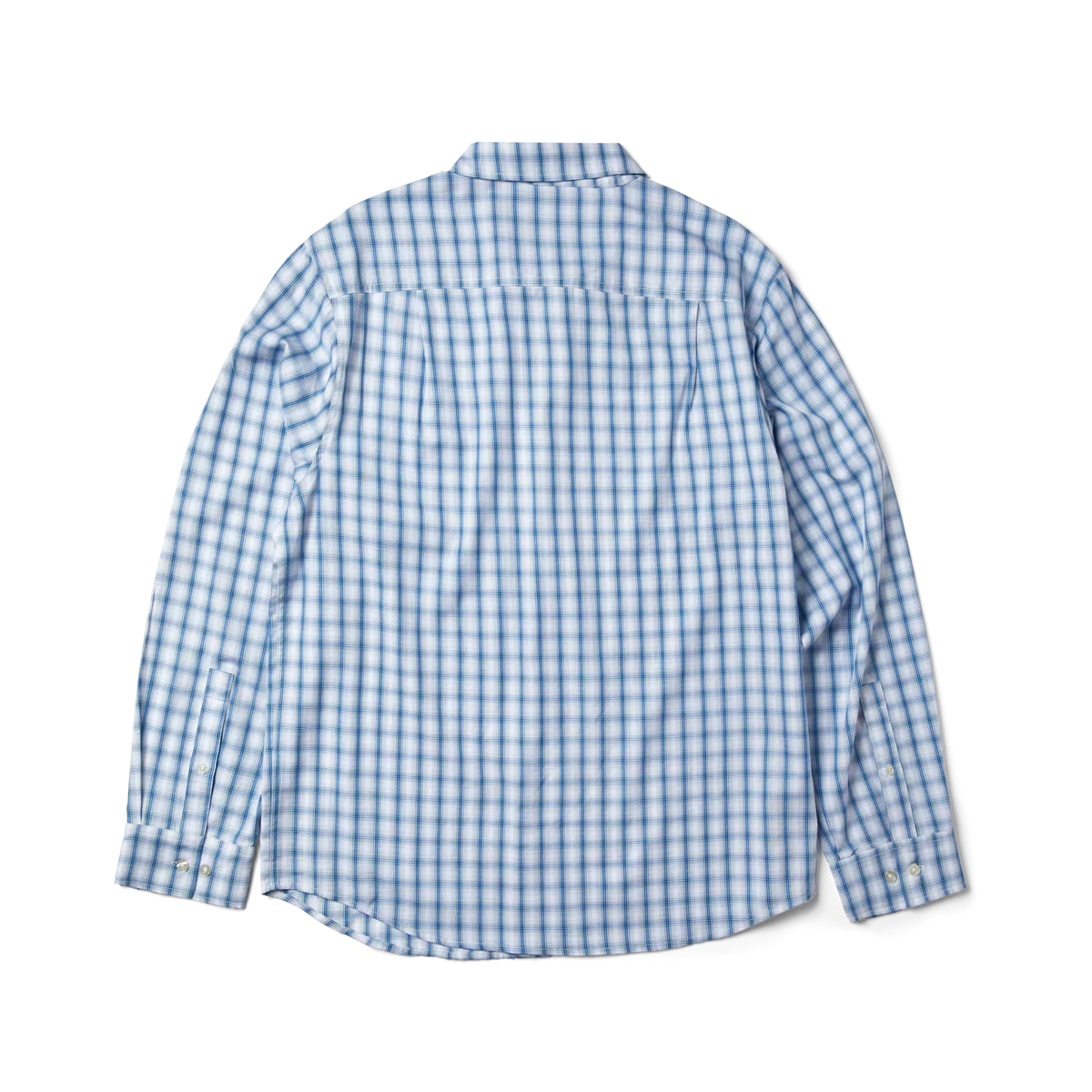Huf Star Long Sleeve Plaid Shirt (Light Blue)