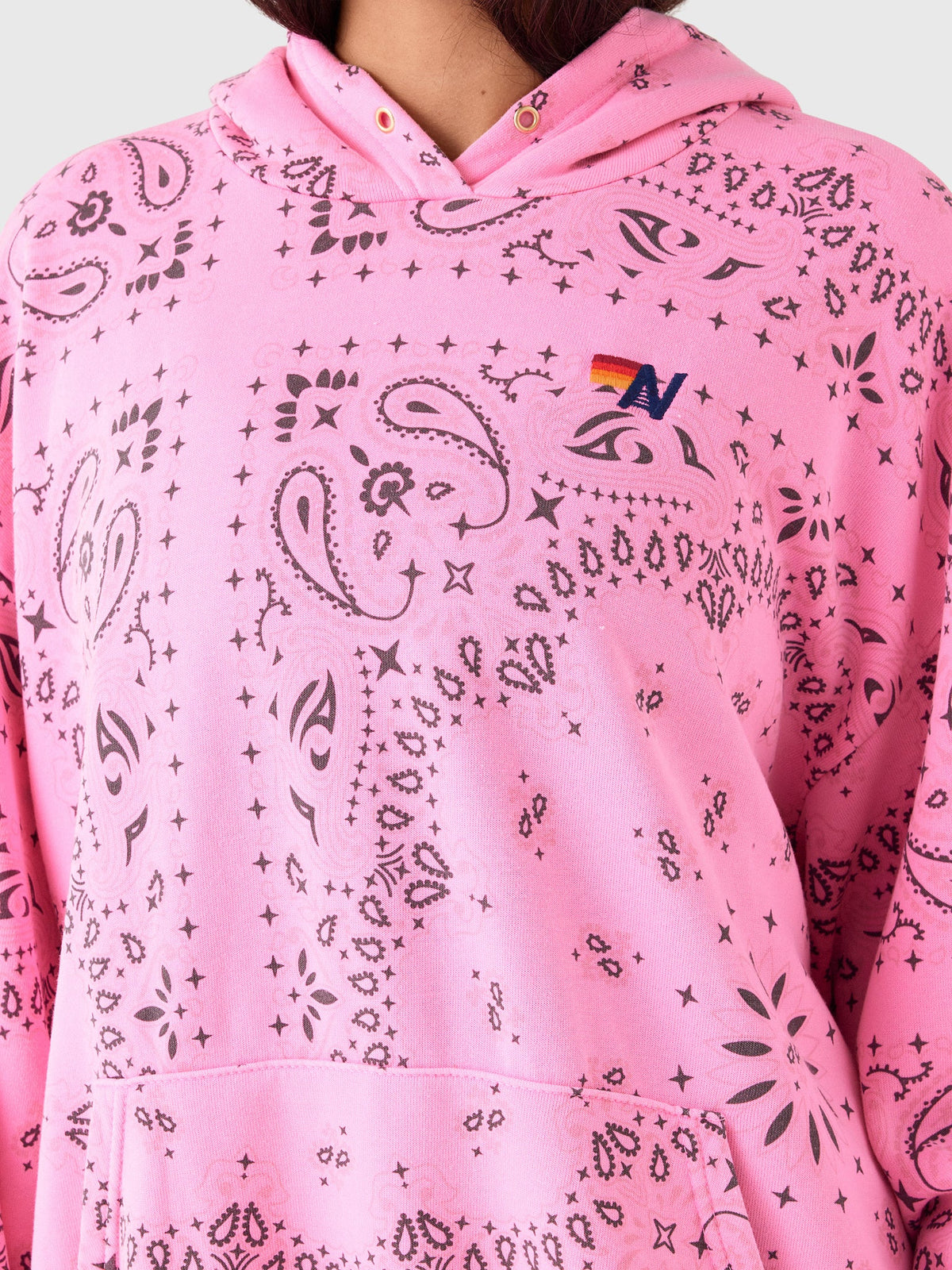 Aviator Nation Women's Bandana Relaxed Pullover Hoodie