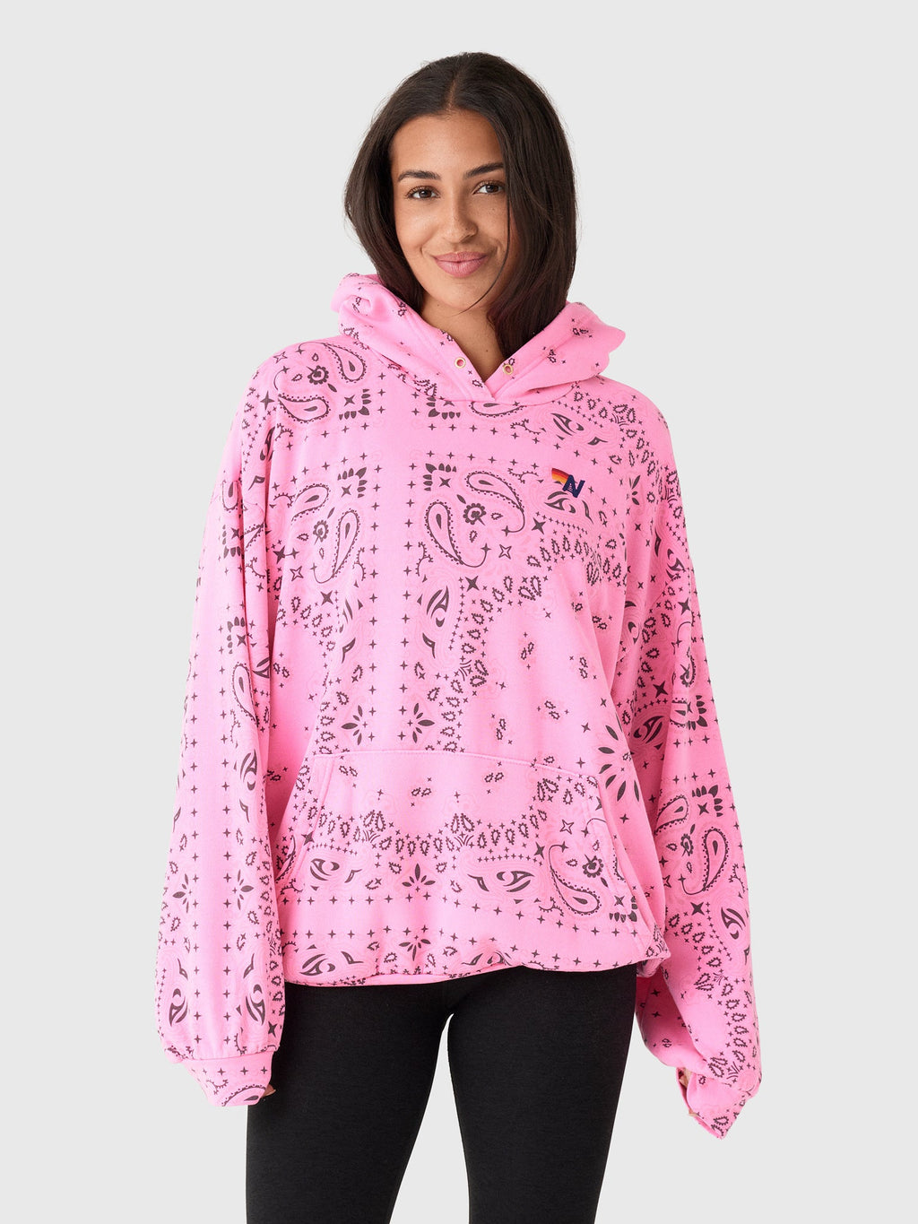 Aviator Nation Women's Bandana Relaxed Pullover Hoodie