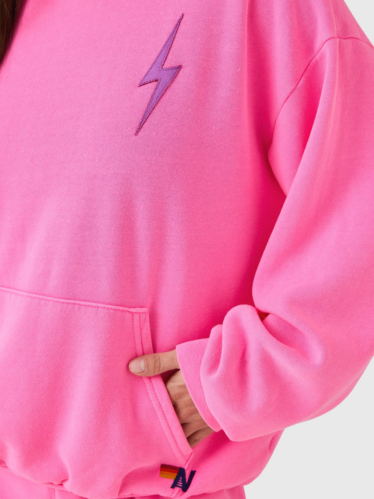 Aviator Nation Women's Bolt Stitch Relaxed Pullover Hoodie