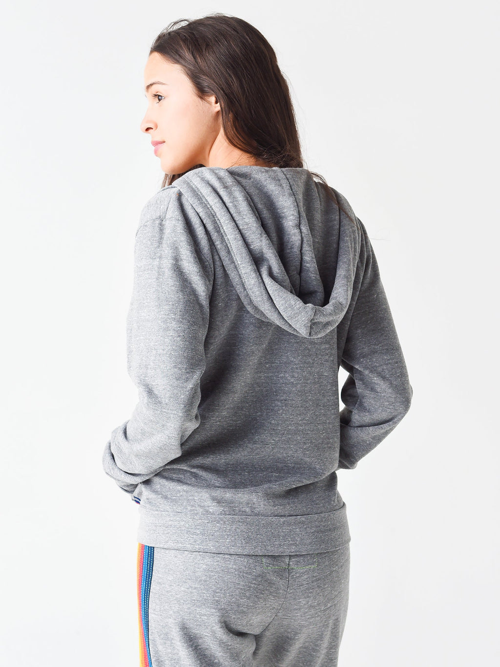 Aviator Nation Women's 5 Stripe Zip Hoodie