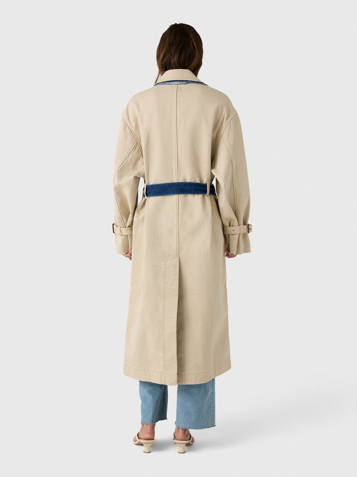 Haikure Women's Double Trench Coat