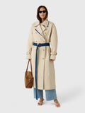Haikure Women's Double Trench Coat