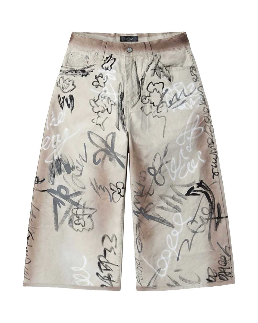 HMDD Banksy Shorts Cream