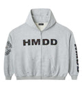 HMDD Chimstone Zip Up Hoodie Grey