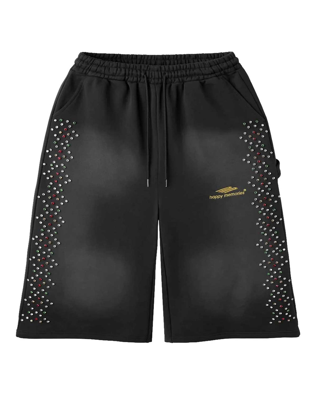 HMDD Crystal 3/4 Shorts Black