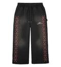 HMDD Crystal Sweatpants Black/Red