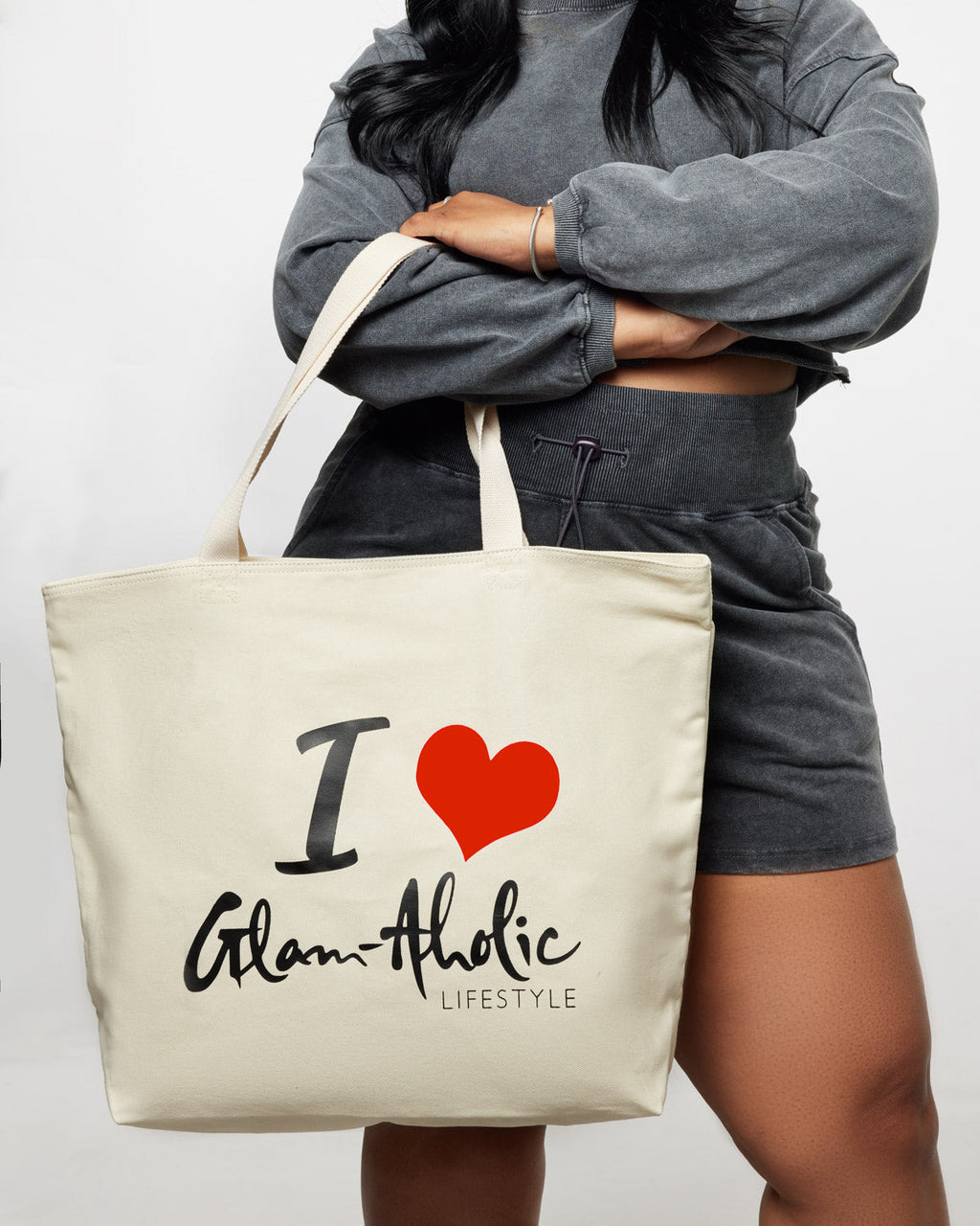 SIGNATURE LOGO CANVAS TOTE - RED