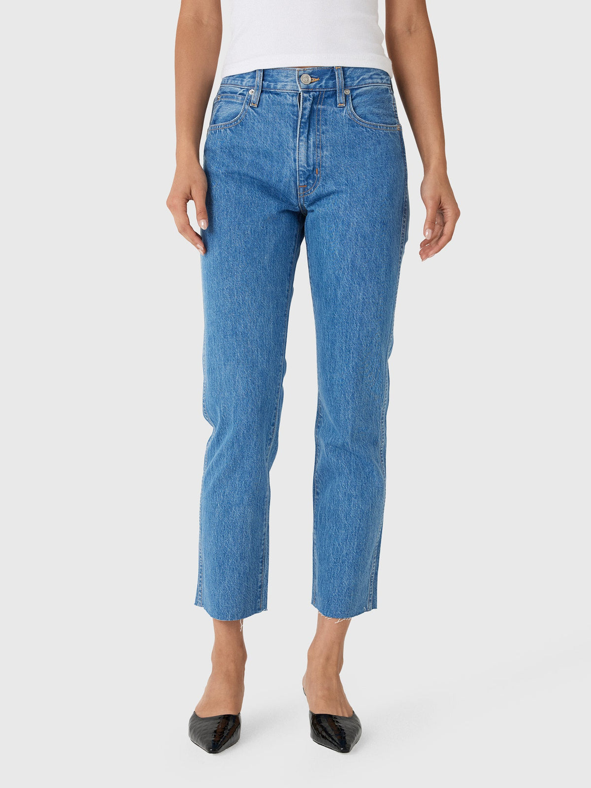 SLVRLAKE Women's Hero Straight Crop Jean