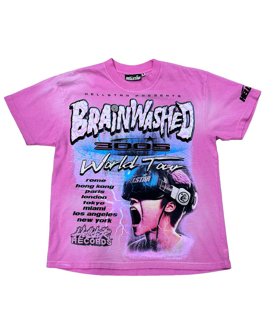 Hellstar Brainwashed World Tour Tee Pink