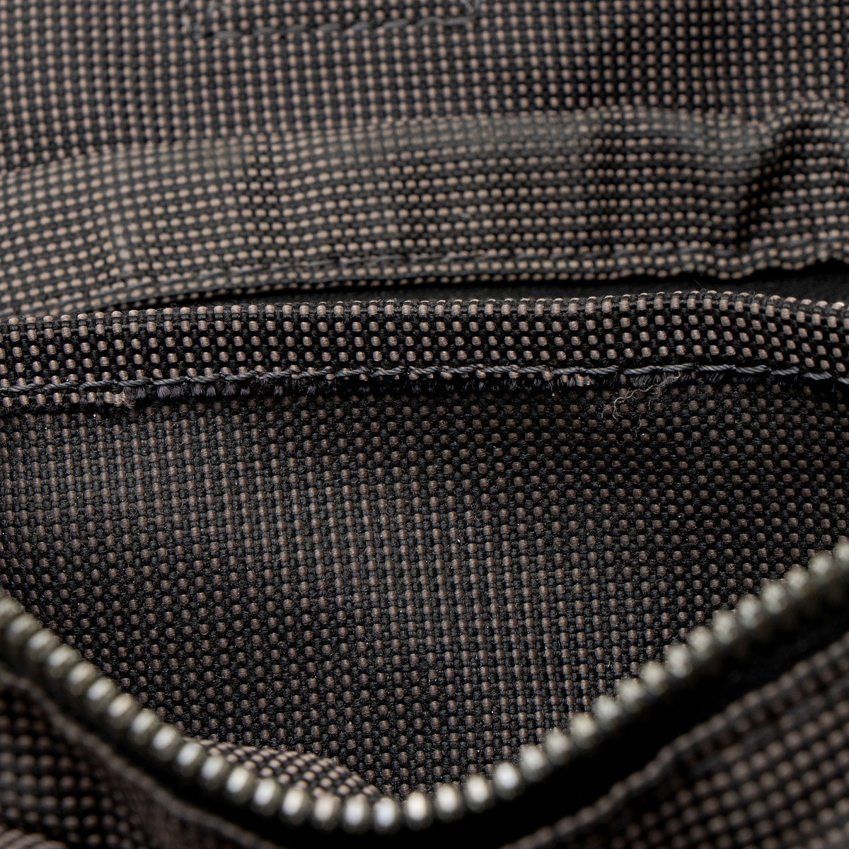 Hermes Vintage Canvas Herline PM Tote Bag - Black/Grey