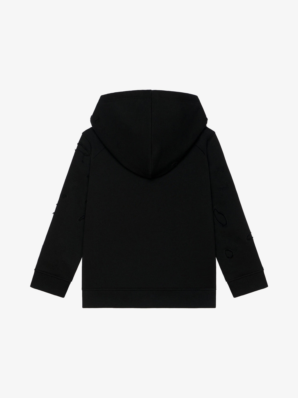 GIVENCHY hooded sweatshirt in partly destroyed fleece Kids Apparel