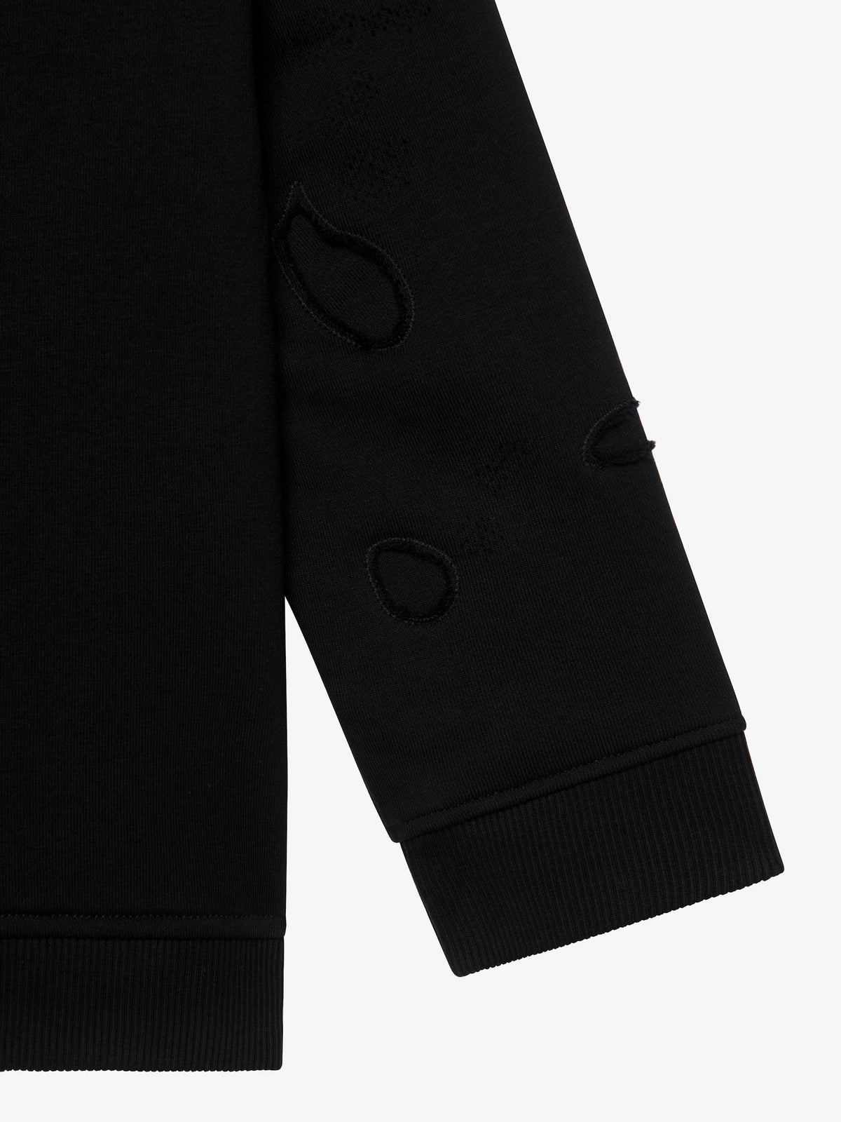 GIVENCHY hooded sweatshirt in partly destroyed fleece Kids Apparel