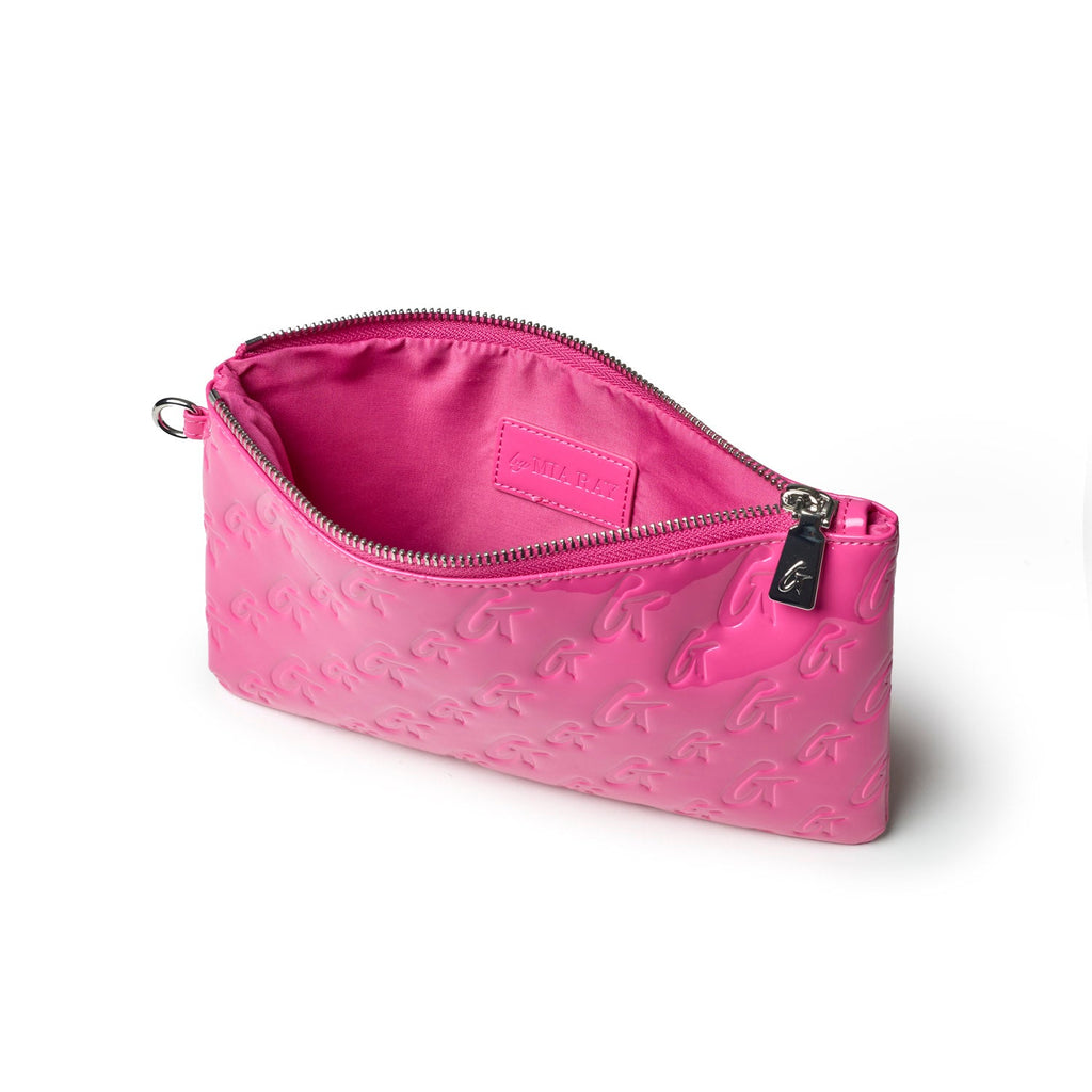 MONOGRAM WRISTLET - MIRROR HOT PINK