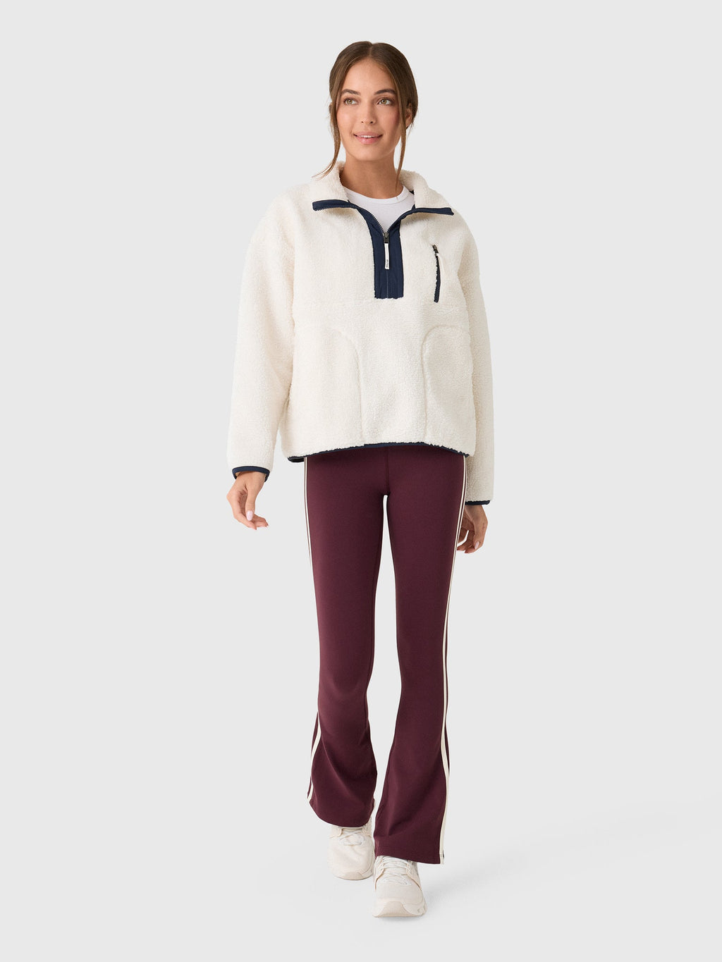 Splits59 Women's Reese Sherpa Half-Zip Pullover
