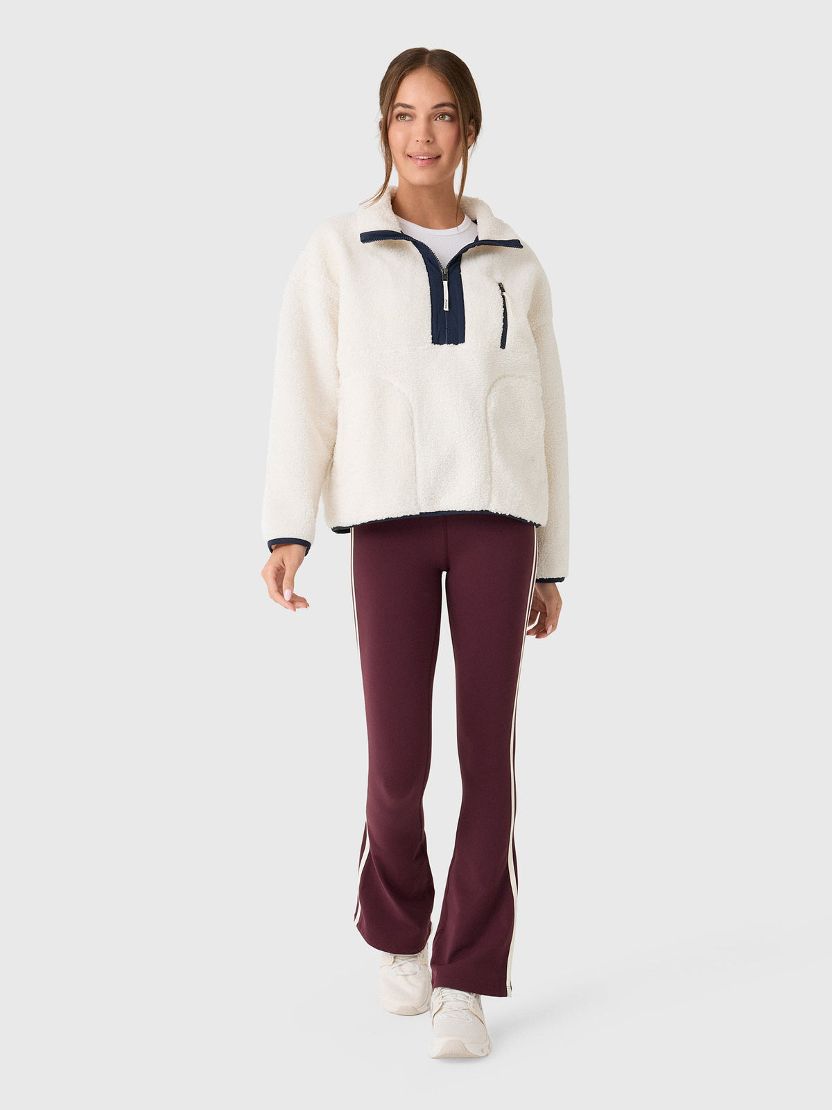 Splits59 Women's Reese Sherpa Half-Zip Pullover