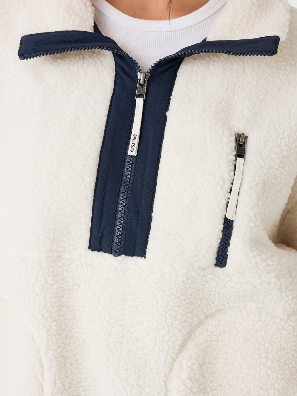 Splits59 Women's Reese Sherpa Half-Zip Pullover