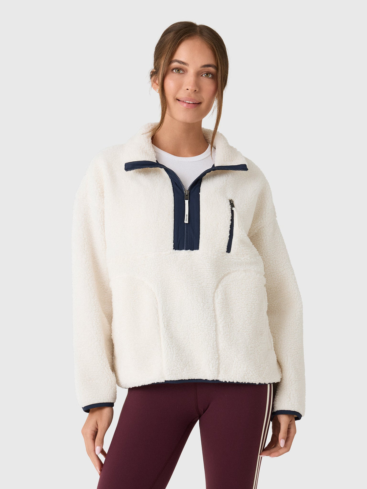 Splits59 Women's Reese Sherpa Half-Zip Pullover