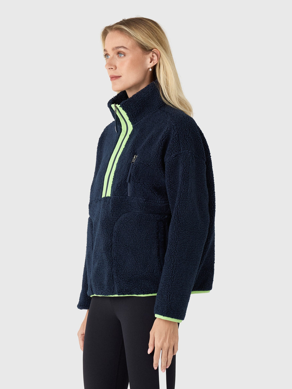 Splits59 Women's Reese Sherpa Half-Zip Pullover