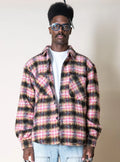EPTM SIDE SLIT FLANNEL PINK
