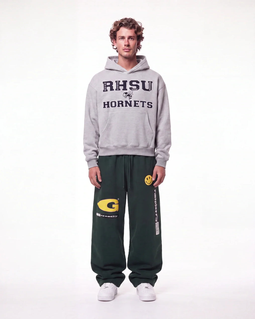 Gv Gallery X Greedy Unit Garbage Sweatpants Green