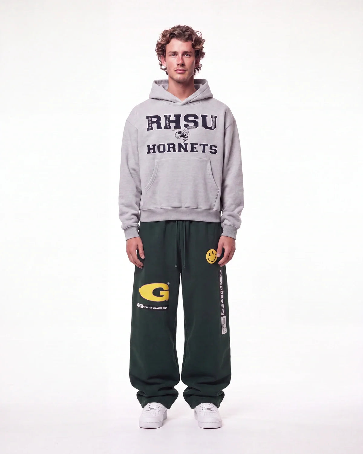 Gv Gallery X Greedy Unit Garbage Sweatpants Green