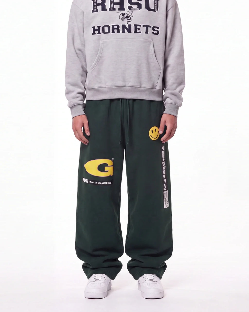 Gv Gallery X Greedy Unit Garbage Sweatpants Green