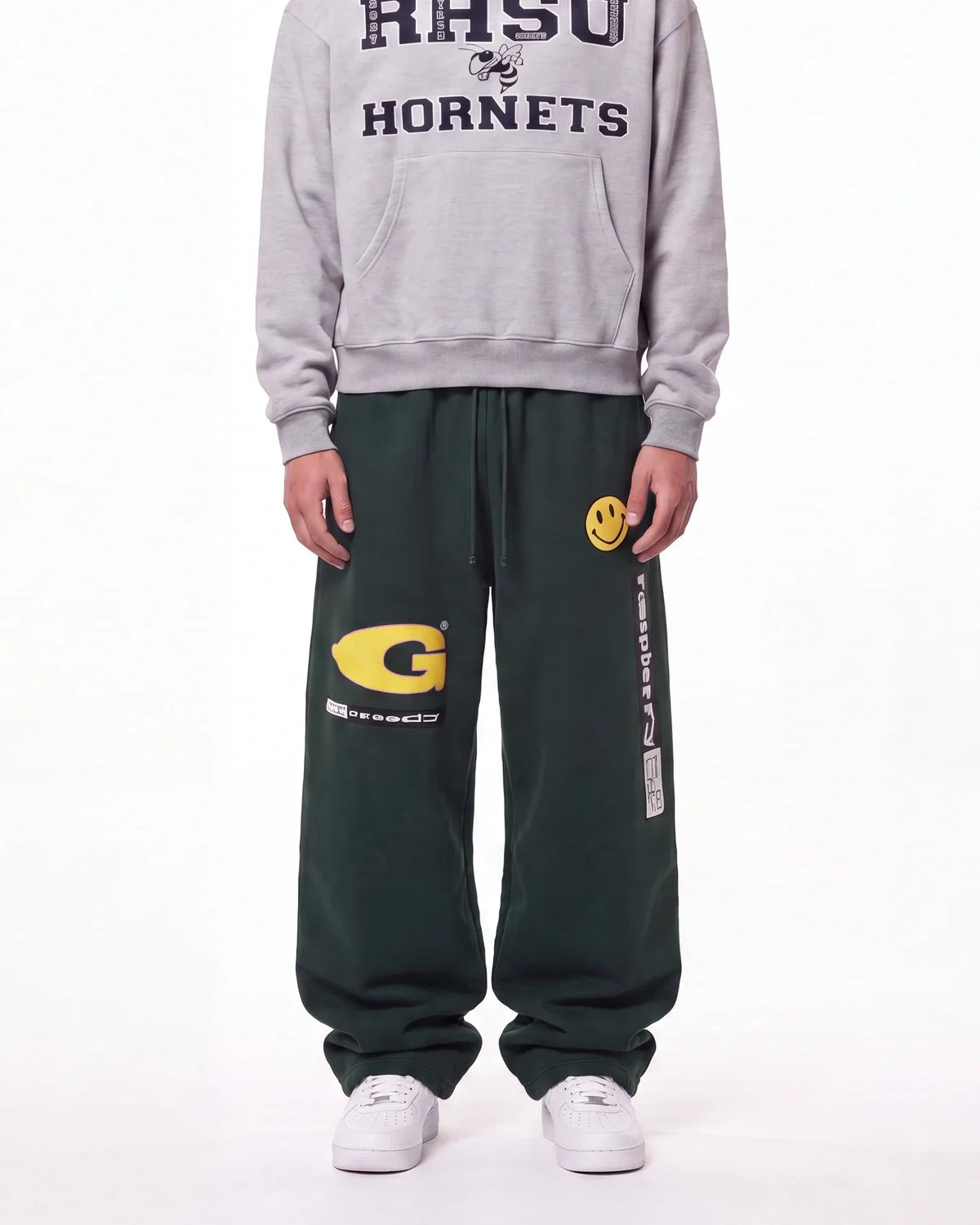 Gv Gallery X Greedy Unit Garbage Sweatpants Green