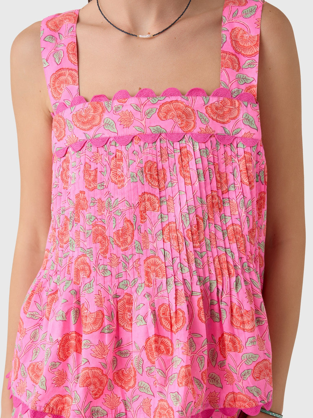 Juliet Dunn Women's Floral Print Top