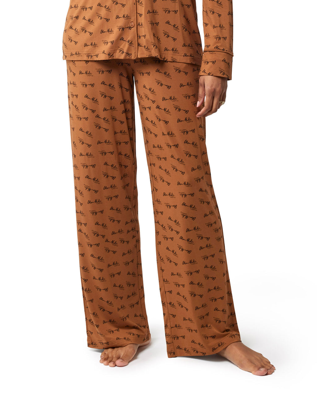 SIGNATURE PAJAMAS STANDARD - BROWN