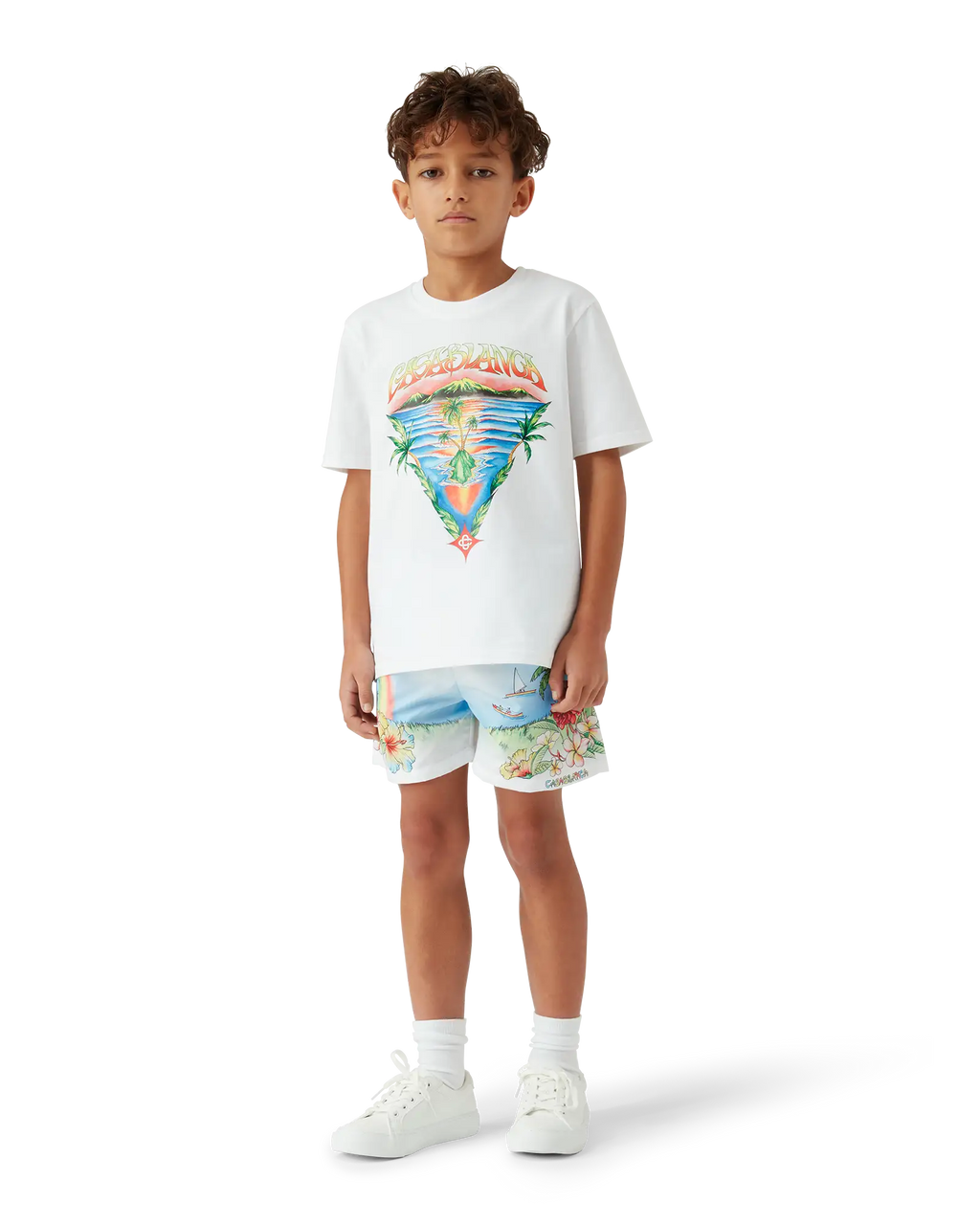 CASABLANCA Boys Innocence Triangle T-shirt Kid's Apparel