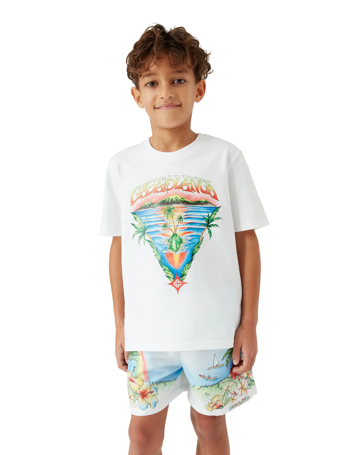 CASABLANCA Boys Innocence Triangle T-shirt Kid's Apparel
