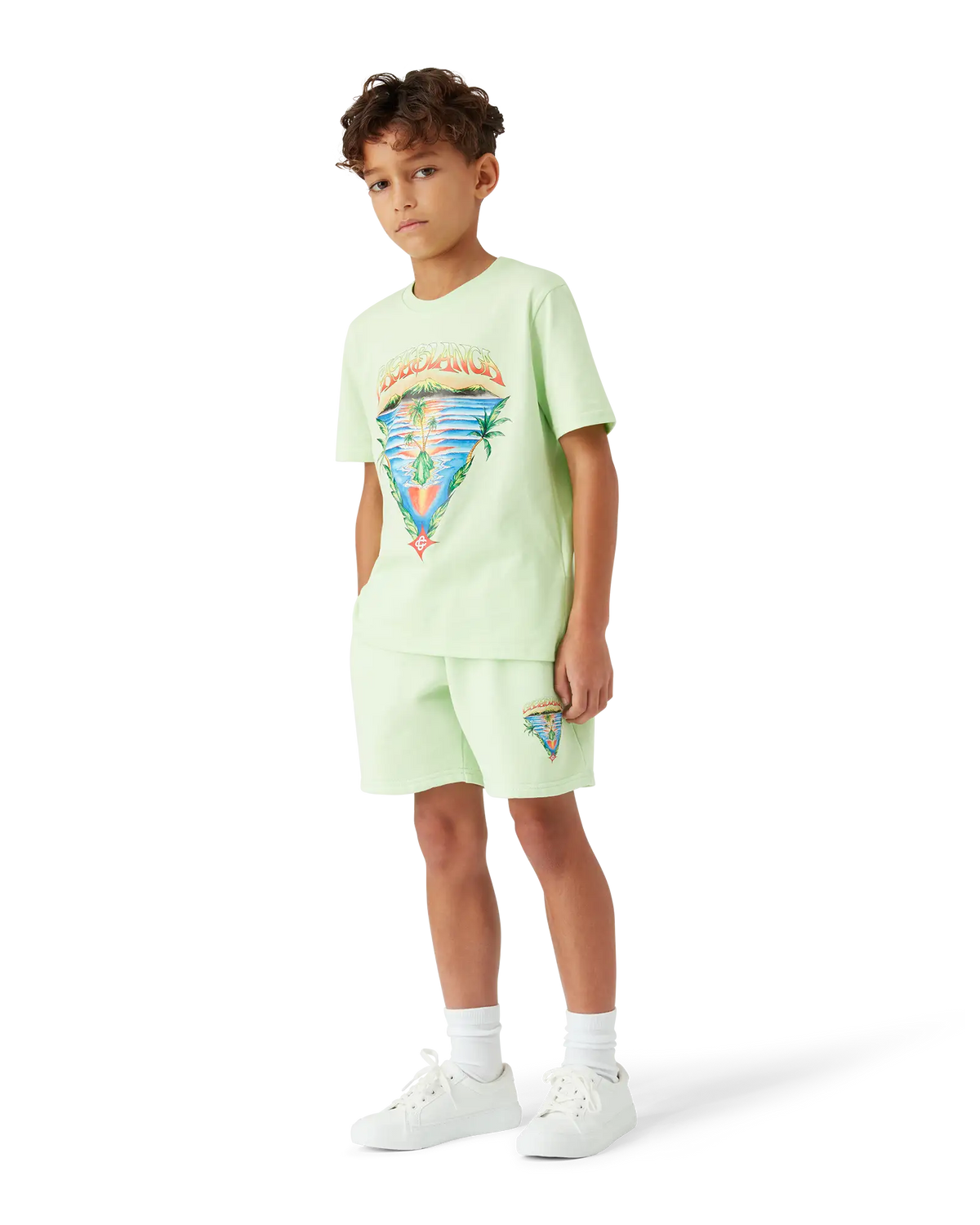 CASABLANCA Innocence Triangle Shorts Kid's Apparel