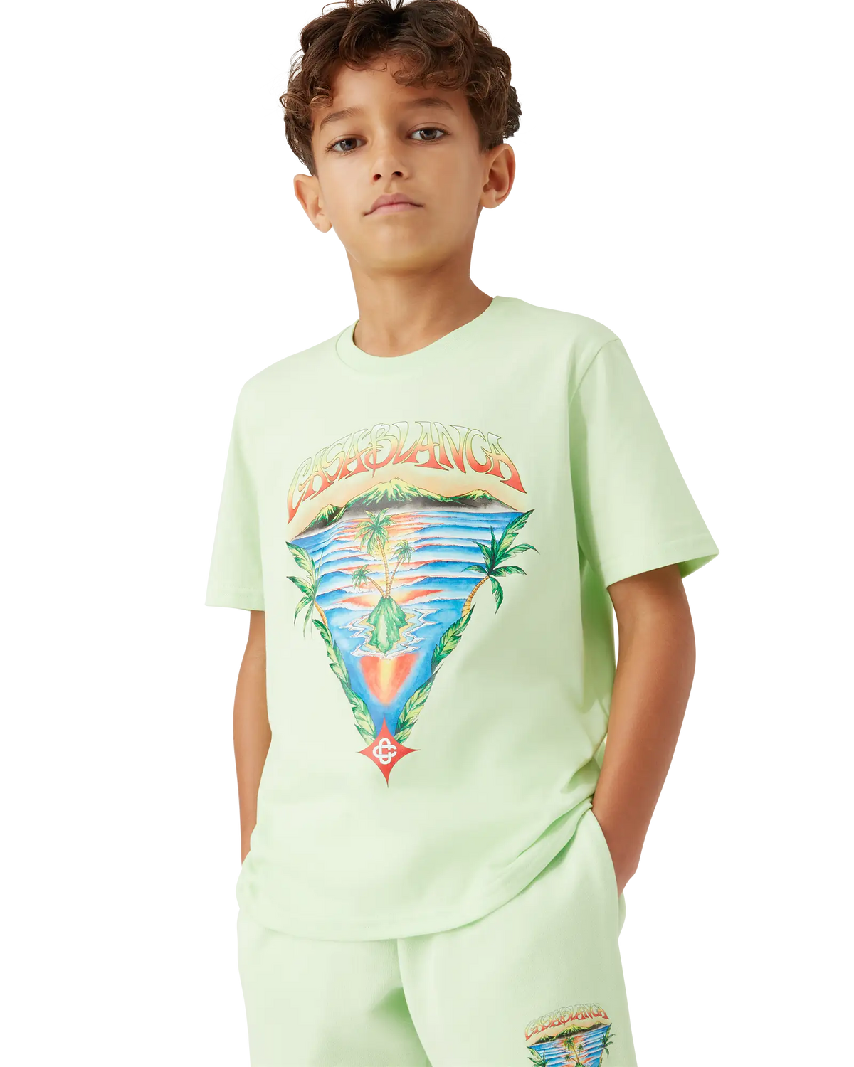 CASABLANCA Innocence Triangle Shorts Kid's Apparel