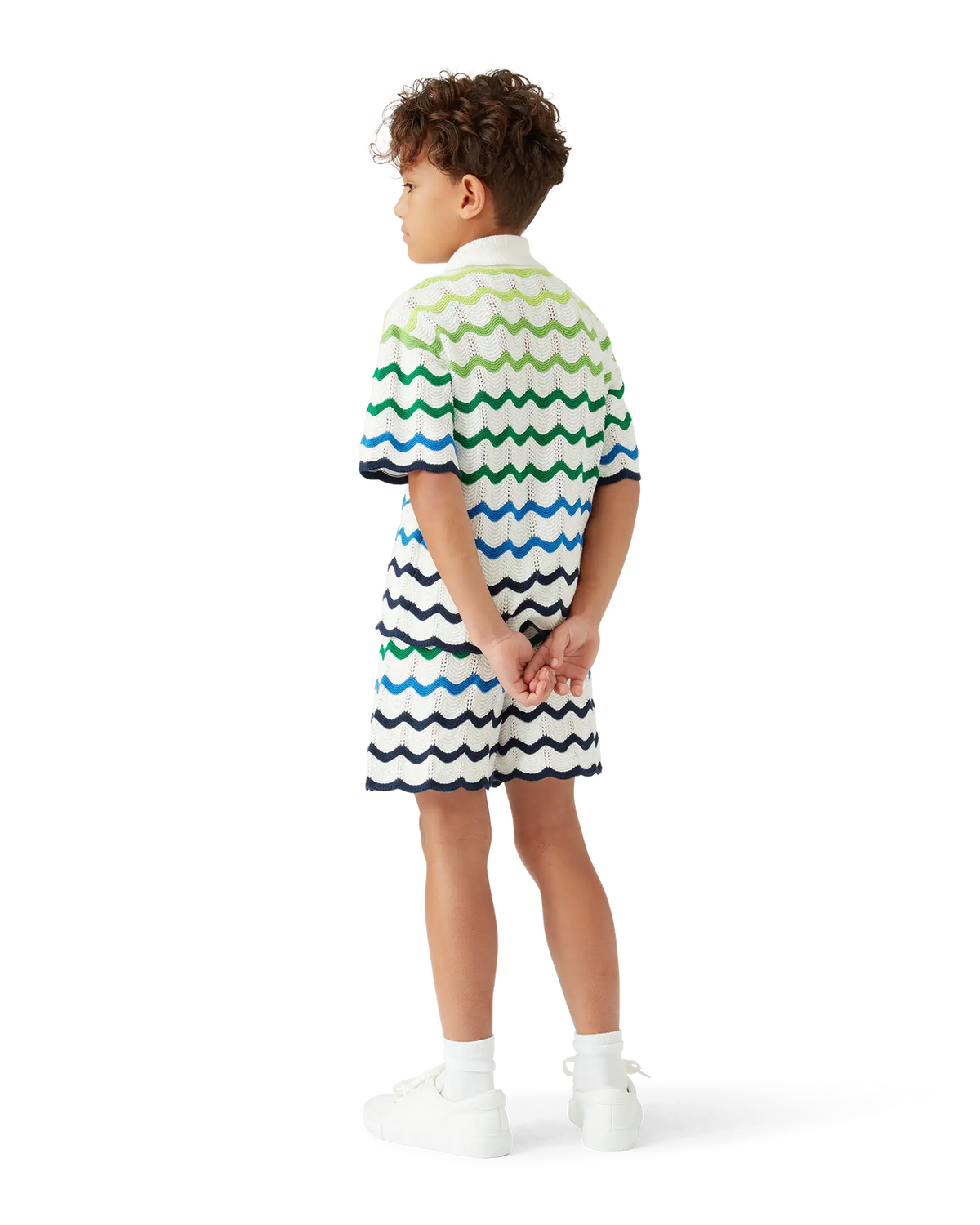 CASABLANCA Boys Wavy Knit Short Kid's Apparel