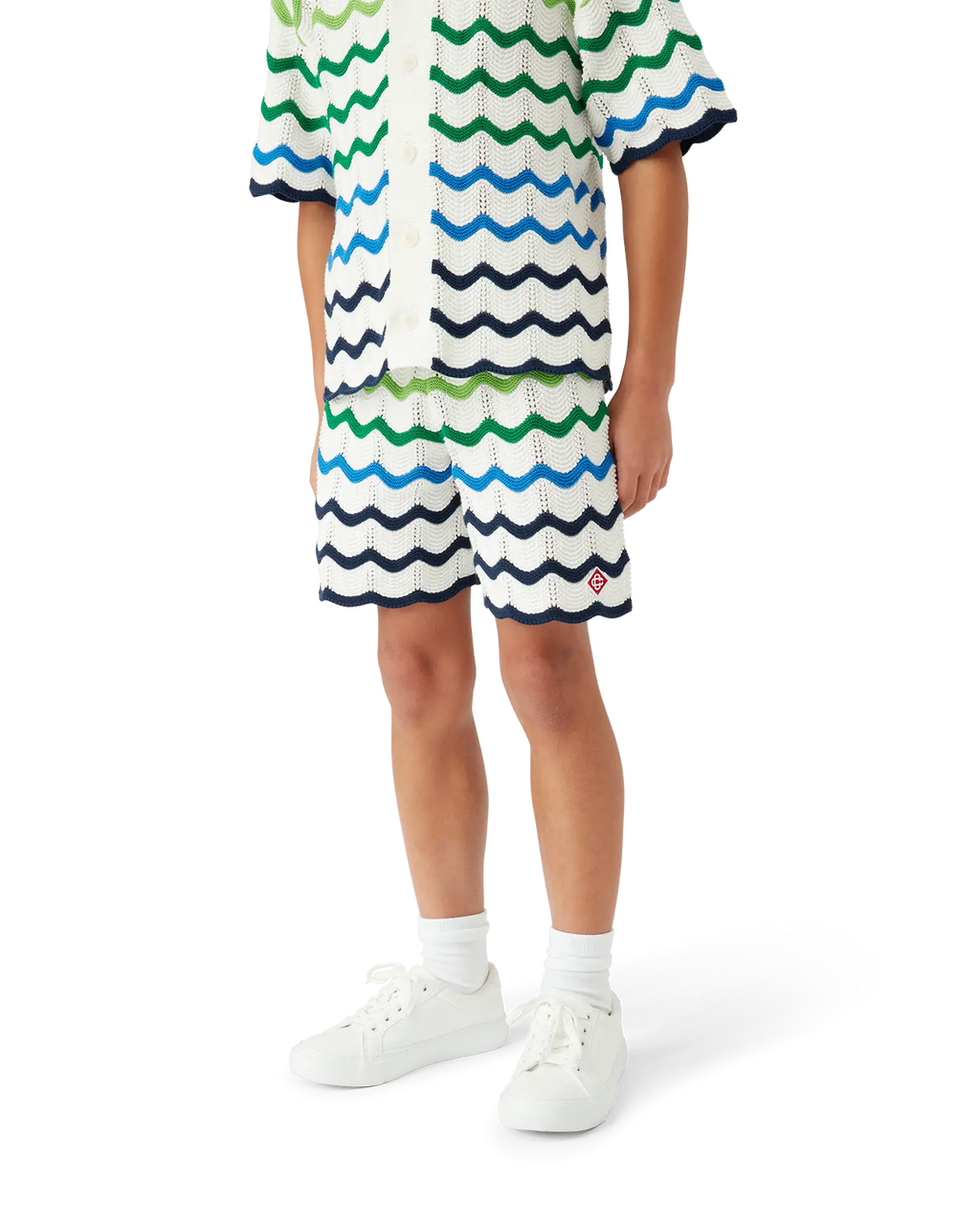 CASABLANCA Boys Wavy Knit Short Kid's Apparel