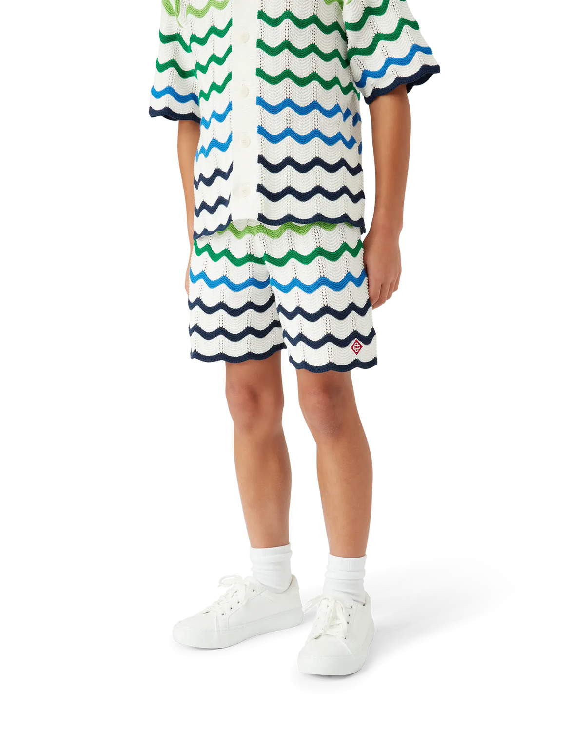 CASABLANCA Boys Wavy Knit Short Kid's Apparel