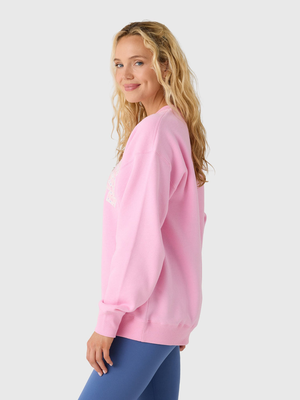 LoveShackFancy Women's Palo USA Fleece Pullover