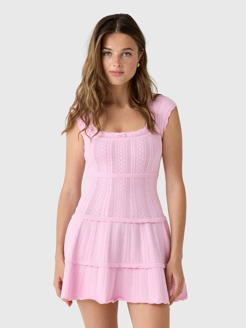 LoveShackFancy Women's Laighton Pointelle Mini Dress