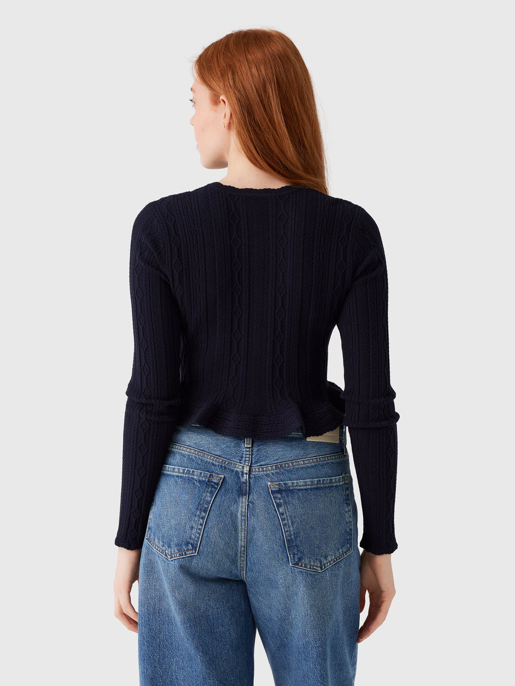 LoveShackFancy Women's Orly Stretch Pointelle Cardigan