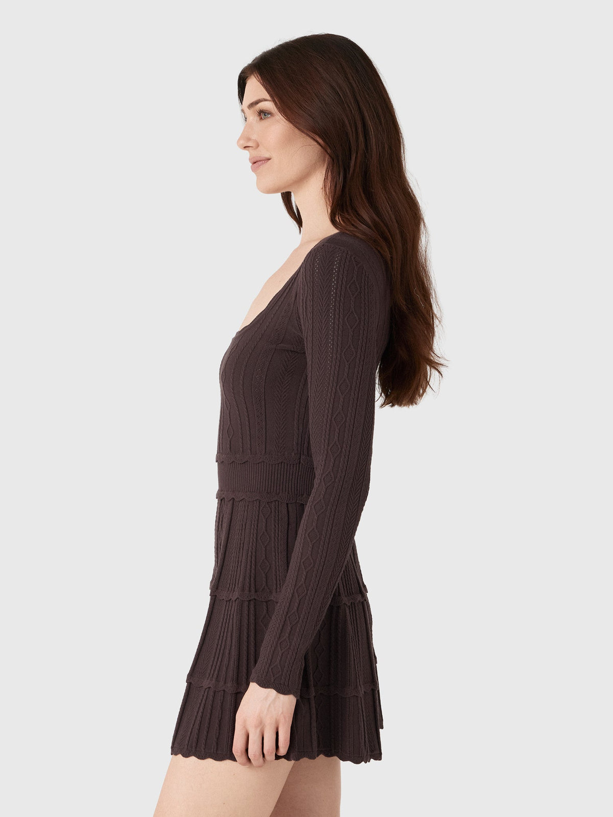 LoveShackFancy Women's Lunelle Stretch Pointelle Mini Dress