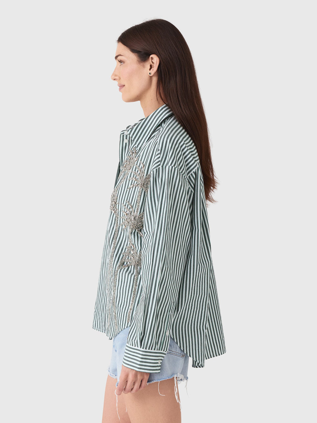 Essentiel Antwerp Women's Kasper Sequin Palm Tree Shirt