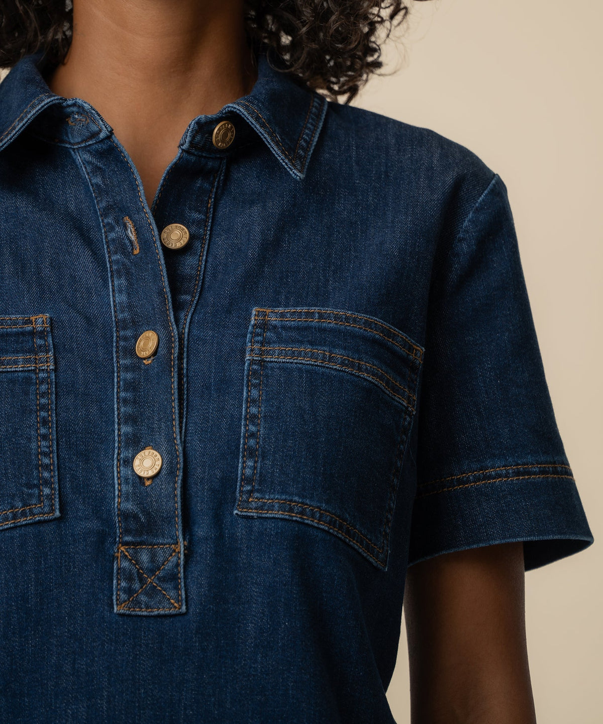 Tatiana Denim Dress in Plan Wash