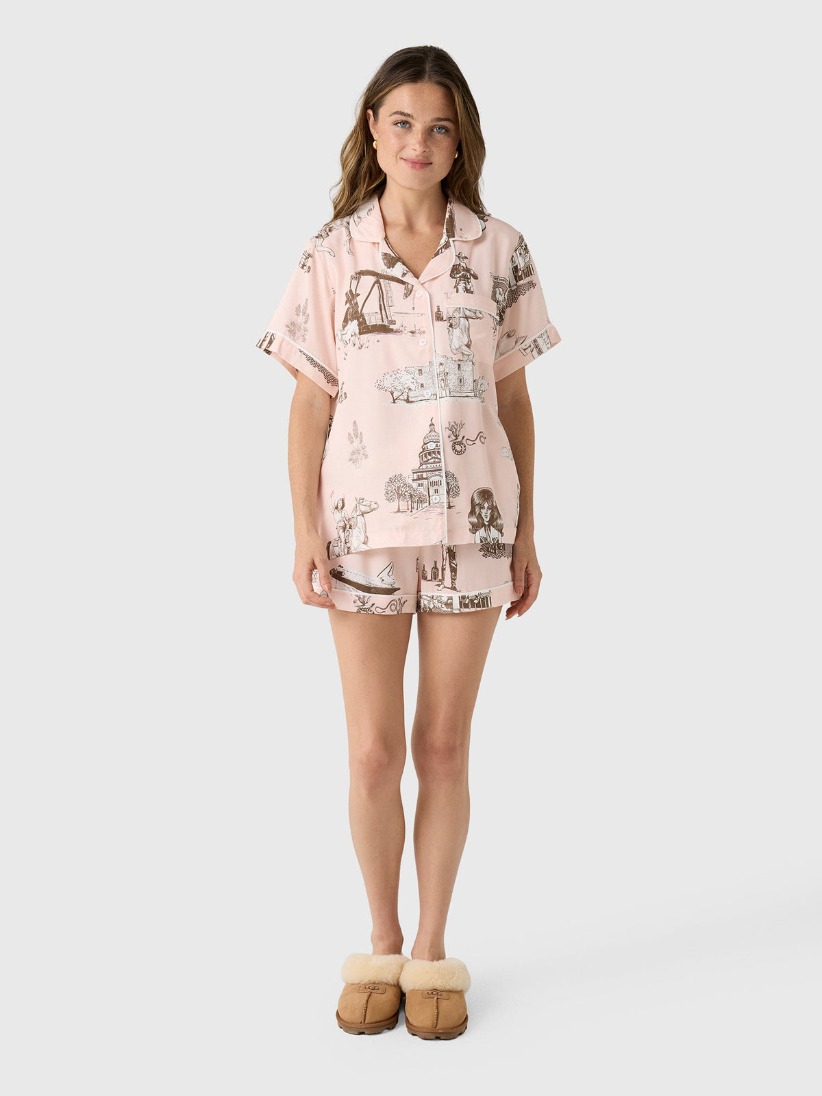 Katie Kime Women's Texas Toile Pajama Set