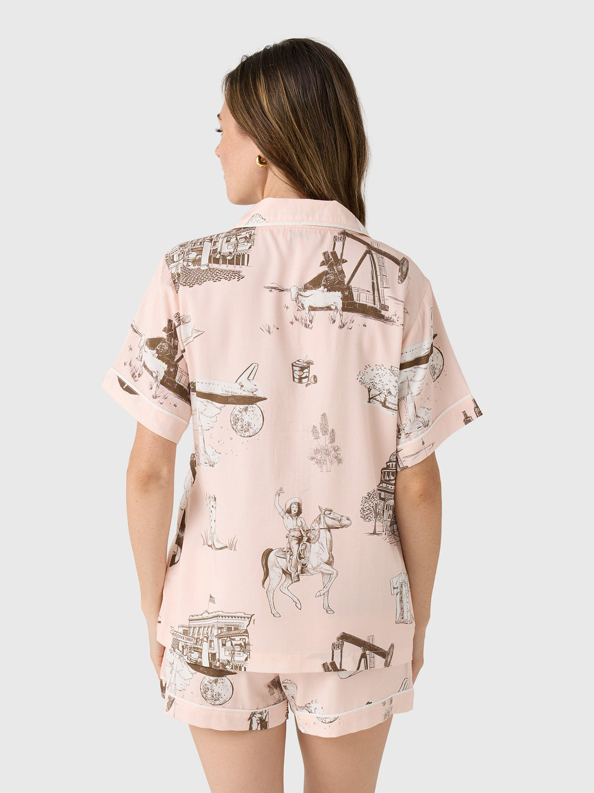 Katie Kime Women's Texas Toile Pajama Set