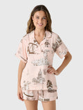 Katie Kime Women's Texas Toile Pajama Set