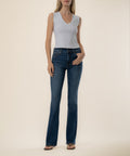 Natalie High Rise Bootcut in Allied Wash