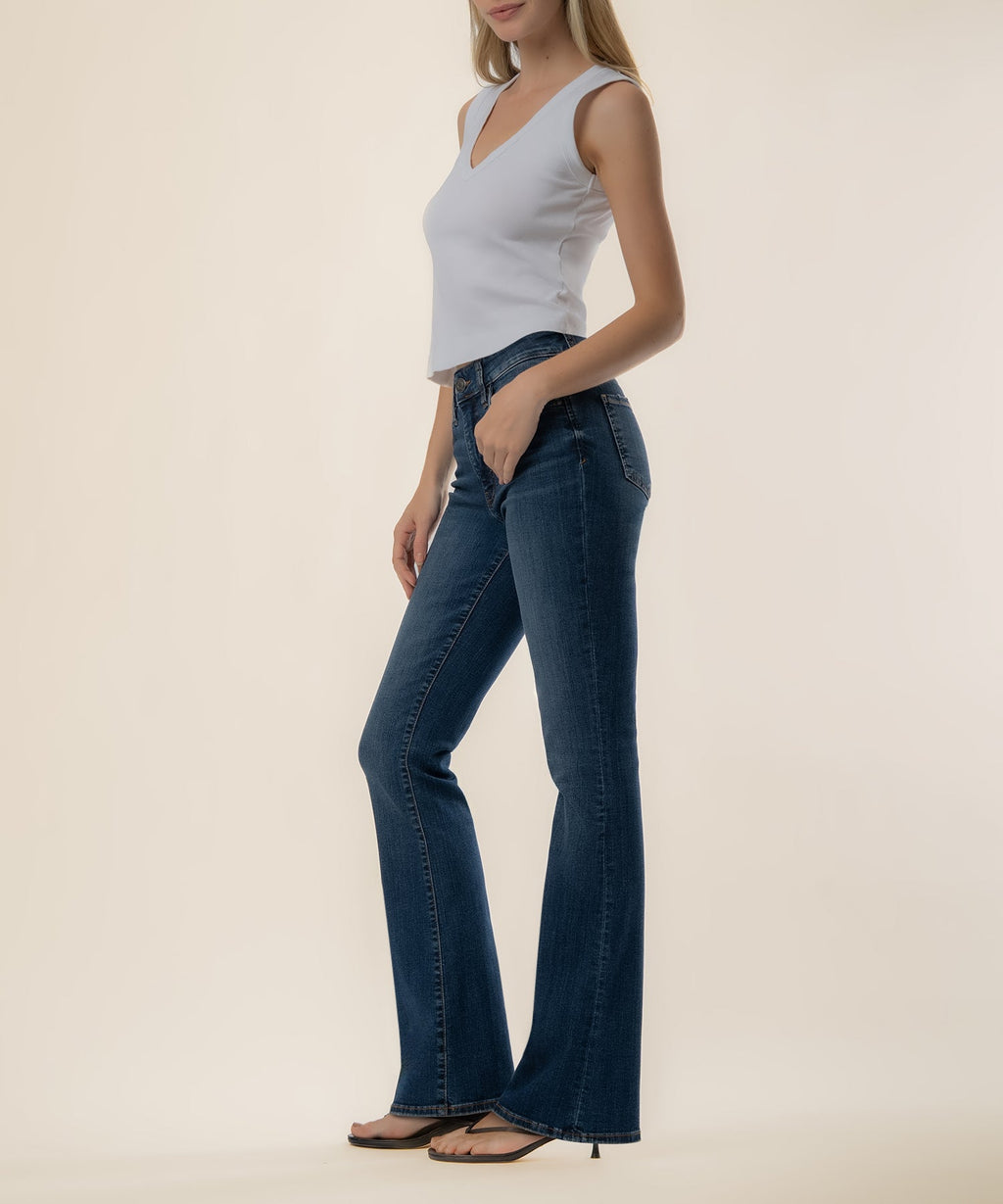 Natalie High Rise Bootcut in Allied Wash