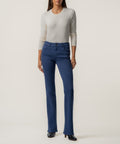 Natalie Mid Rise Bootcut Petite, Exclusive in Angel Blue