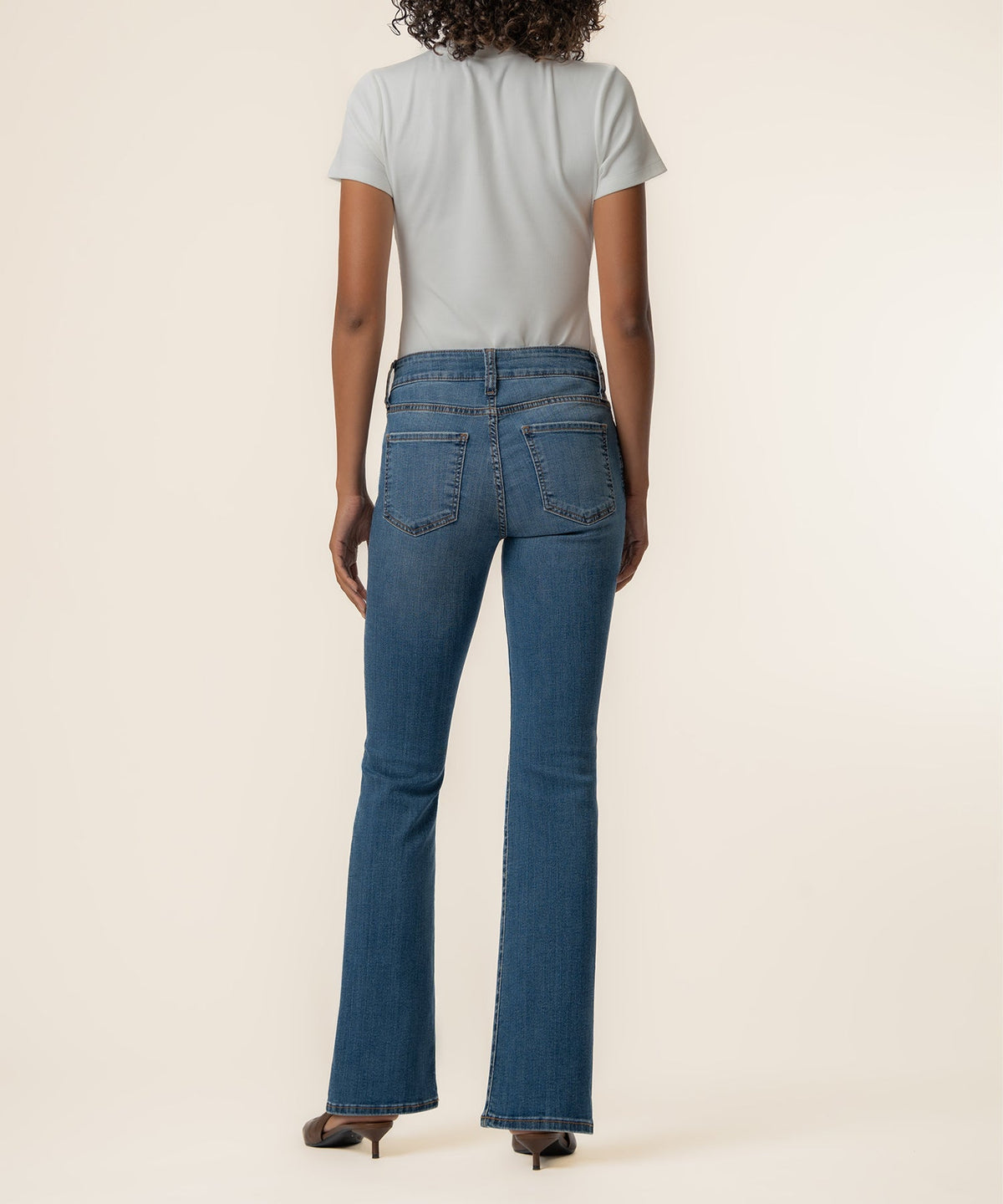 Natalie High Rise Bootcut in Interactive Wash